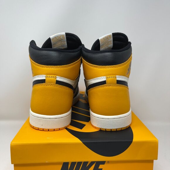 Nike Air Jordan 1 Retro High OG Taxi Yellow Toe Black Men's Sizes - Picture 6 of 8